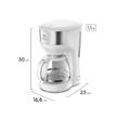 CAFETERA ELECTROLUX ECM21 1.2 LTS JARRA VIDRIO BLANCA ACERO INOX
