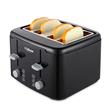 TOSTADORA LILANA AT924 MULTISLICE 4 PANES 7 NIVELES 1750 WTS GUARCABLE NEGRA
