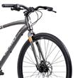 BICICLETA MOUNTAIN BIKE OLMO S-10 STRAAT RODADO TALLE S 29 ALUMINIO 8 VELOCIDADES GRIS Y NARANJA