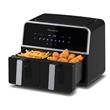 FREIDORA DE AIRE KEN BROWN AF-860 DIGITAL AIR FRYER DOBLE ZONA 11 LTS 1700 WTS NEGRA