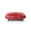 WAFFLERA ELÉCTRICA KEN BROWN SW-282 750 W ROJA Y ACERO INOXIDABLE