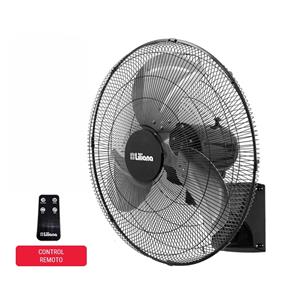 VENTILADOR LILIANA VW20POWR DE PARED METALICO 3 VELOCIDADES CTROL. REMOTO NEGRO