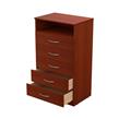 CHIFONIER CAJONERA 5 CAJONES MOSCONI EXPRESS 1 ESTANTE 55808 COLOR CAOBA

