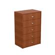 CHIFONIER 5 CAJONES CAJONERA MILENIAL MELAMINA MOSCONI 56728 COLOR TABACO
