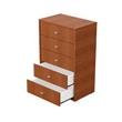 CHIFONIER 5 CAJONES CAJONERA MILENIAL MELAMINA MOSCONI 56728 COLOR TABACO
