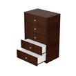 CHIFONIER 5 CAJONES CAJONERA MILENIAL MELAMINA MOSCONI 56729 COLOR WENGUE
