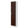 DESPENSERO MOSCONI ORGANIZADOR 1 PUERTA 180 CM MUEBLE DE COCINA 10209 COLOR BLANCO FRENTE CHOCOLATE
