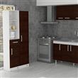 DESPENSERO MOSCONI ORGANIZADOR 1 PUERTA 180 CM MUEBLE DE COCINA 10209 COLOR BLANCO FRENTE CHOCOLATE

