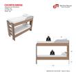 CAMA CUCHETA MOSCONI DOBLE EMOGI JUVENIL INFANTIL MELAMINA 56743 COLOR BLANCO
