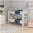 CAMA CUCHETA MOSCONI DOBLE EMOGI JUVENIL INFANTIL MELAMINA 56743 COLOR BLANCO
