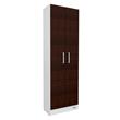 DESPENSERO MULTIUSO MUEBLE DE COCINA 180 CM MOSCONI 56344 COLOR BLANCO FRENTE CHOCOLATE