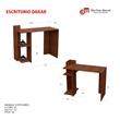 ESCRITORIO MOSCONI DAKAR MESA PC OFICINA MUEBLE ESTUDIO 56655 COLOR TABACO
