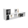 MUEBLE RACK TV LED MOSCONI MÓDULO L COMBINABLE LIVING 81014 COLOR BLANCO
