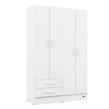 ROPERO PLACARD MOSCONI 4 PUERTAS BLANCO EXPRESS 2 CAJONES 55955 COLOR BLANCO
