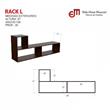 MUEBLE RACK TV LED MOSCONI MÓDULO L COMBINABLE LIVING 81059 COLOR CARV.  MEZZO
