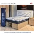 COLCHON EN CAJA + BOX DE MADERA MOSCONI 2 PLAZAS 57094 COLCHON DREAM ON CON BOX BENETHON COLOR