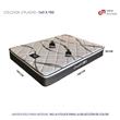 COLCHON EN CAJA + BOX DE MADERA MOSCONI 2 PLAZAS 57095 COLCHON DREAM ON CON BOX BENETHON COLOR GREI