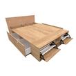 COLCHON EN CAJA + BOX DE MADERA MOSCONI 2 PLAZAS 57096 COLCHON DREAM ON CON BOX BENETHON COLOR BAMBU