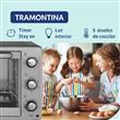 HORNO ELECTRICO TRAMONTINA SILVER COOK 55 LTS HEG 2000 WTS CONVECCION PLATA
