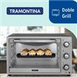 HORNO ELECTRICO TRAMONTINA SILVER COOK 55 LTS HEG 2000 WTS CONVECCION PLATA
