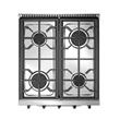 COCINA SAHO 510 KUMA 18098 PUERTA VIDRIO 4 HORNALLAS ACERO INOX