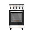 COCINA SAHO 510 KUMA 18098 PUERTA VIDRIO 4 HORNALLAS ACERO INOX