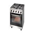 COCINA SAHO 510 KUMA 18098 PUERTA VIDRIO 4 HORNALLAS ACERO INOX