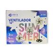 VENTILADOR ORYX DE PIE 18 PULGADAS 3 EN 1 CON 5 ASPAS METALICAS
