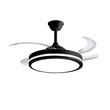 VENTILADOR DE TECHO LILIANA VTHN603R 42 PULGADAS 4 PALAS RETRACTILES LUZ CONTROL REMOTO NEGRO