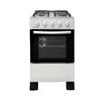 COCINA PEABODY 50 CM MULTIGAS ACERO INOX MESADA PUERTA VIDRIO COLOR BLANCA