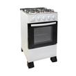 COCINA PEABODY 50 CM MULTIGAS ACERO INOX MESADA PUERTA VIDRIO COLOR BLANCA
