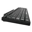 TECLADO KANJI KJ-TECMULT001 CON CABLE USB COMPACTO NEGRO