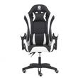 SILLON GAMER KANJI KJ-395 BW ERGONOMICO RECLINABLE 135 GRADOS NEGRO Y BLANCO