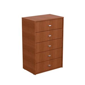 CHIFONIER 5 CAJONES CAJONERA MILENIAL MELAMINA MOSCONI 56728 COLOR TABACO
