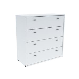 CÓMODA CAJONERO MOSCONI NATURE 4 CAJONES MELAMINA 80966 COLOR BLANCO
