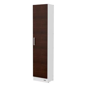 DESPENSERO MOSCONI ORGANIZADOR 1 PUERTA 180 CM MUEBLE DE COCINA 10209 COLOR BLANCO FRENTE CHOCOLATE
