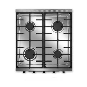 COCINA SAHO KUMA 18090 MULTIGAS INDUSTRIAL 55 CM 4 HORNALLAS AC INOX PUERTA VIDRIO

