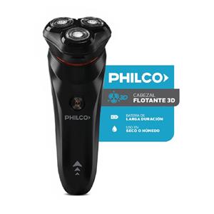 AFEITADORA PHILCO ELECTRIC SHAVER LITHIUM INALAMBRICA CABEZAL 3D LAVABLE
