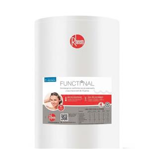 TERMOTANQUE RHEEM TEPC125ERHK2 ELECTRICO 125 LTS PIE SUPERIOR BLANCO