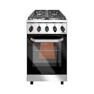 COCINA SAHO 510 KUMA 18098 PUERTA VIDRIO 4 HORNALLAS ACERO INOX