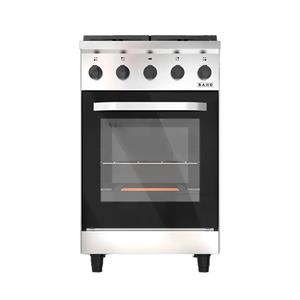 COCINA SAHO 510 KUMA 18098 PUERTA VIDRIO 4 HORNALLAS ACERO INOX