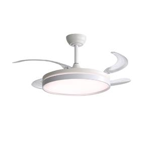 VENTILADOR DE TECHO LILIANA VTHB603R 42 PULGADAS 4 PALAS RETRACTILES LUZ CONTROL REMOTO BLANCO