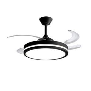 VENTILADOR DE TECHO LILIANA VTHN603R 42 PULGADAS 4 PALAS RETRACTILES LUZ CONTROL REMOTO NEGRO