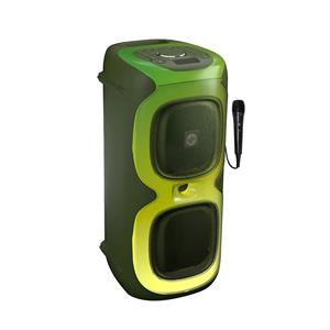 PARLANTE STROMBERG VIBE GREEN 80 W MICROFONO LUCES BLUETOOTH VERDE