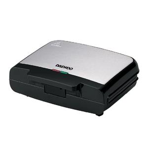 SANDWICHERA DAEWOO DSM-9740 ELECTRICA DOS PANES ANTIADHERENTE ACERO INOX NEGRO