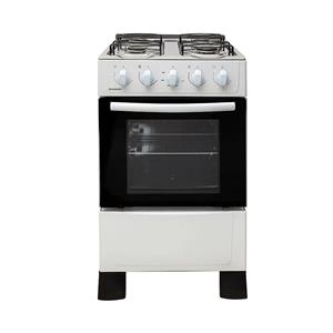 COCINA PEABODY 50 CM MULTIGAS ACERO INOX MESADA PUERTA VIDRIO COLOR BLANCA