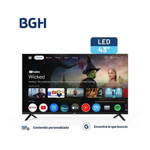 SMART TV BGH B4326FG5G 43 PULGADAS FULL HD GOOGLE TV CHROMECAST