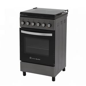 COCINA ELECTRICA KANJI KHJ-EKG001V 50 CM 4 HORNALLAS Y HORNO GRIS