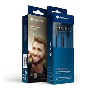 AURICULARES MOTOROLA S105 EARBUDS 32156 IN EAR CON CABLE Y MICROFONO NEGRO