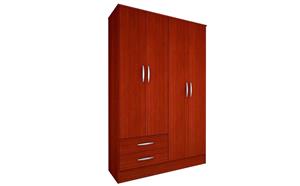 PLACARD MOSCONI 4 PUERTAS 2 CAJONES CAOBA